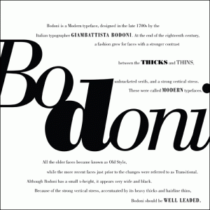 bodoni bodoni
