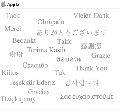 Fine questionario Apple